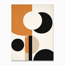 Ethereal Echo; Mid Century Sands In Beige Canvas Print