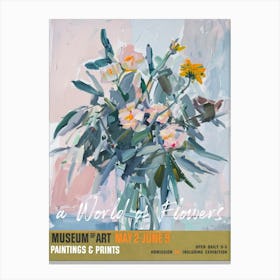 A World Of Flowers, Van Gogh Exhibition Marigold 3 Canvas Print
