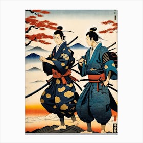 Samurai Warrior Art Canvas Print
