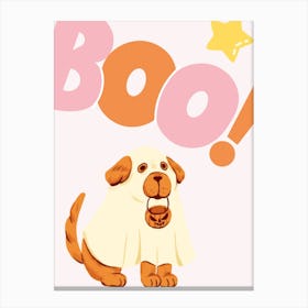 Halloween Boo Dog Canvas Print