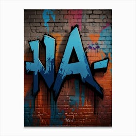 Street painting Canvas Print