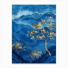 Chinese Golden Tree Canvas Print