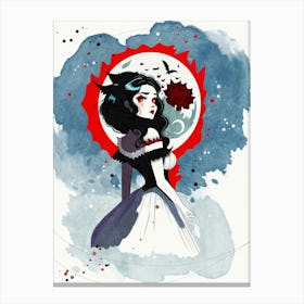 Vampire Girl Canvas Print