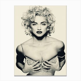 Madonna Music Portrait Canvas Print