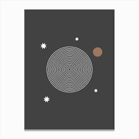 Abstract Solar System Canvas Print