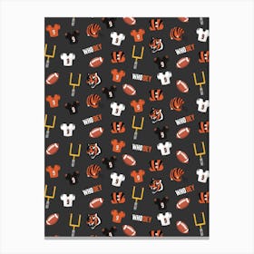 Cincinnati Bengals Collage Canvas Print