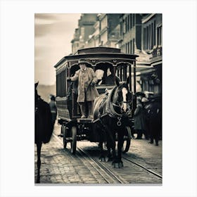 Old Fashioned Street Scene Canvas Print