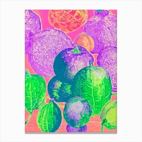 Rutabaga Risograph Retro Poster vegetable Canvas Print