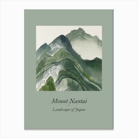 Landscapes Of Japan Mount Nantai 98 Canvas Print