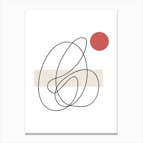 Abstract Lines And Shapes Canvas Print