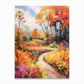 Autumn Gardens Painting Atlanta Botanical Garden 3 Canvas Print