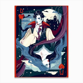 Count Dracula and Mina Harker Love Story Canvas Print