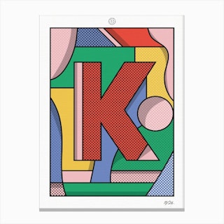 The Letter K Canvas Print