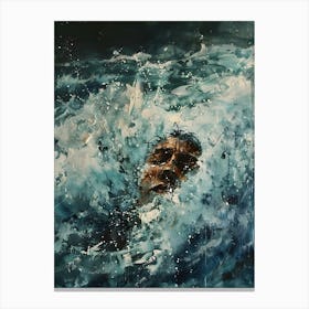 Swimming Woman 8 Canvas Print