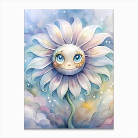 Smiley Flower Canvas Print