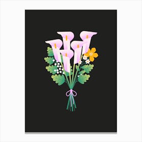 Bouquet Of Calla Lilies Canvas Print