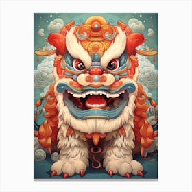 Dragon Dance Chinese Illustration 4 Canvas Print