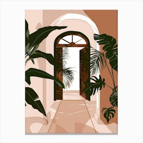 Doorway Illustration Canvas Print