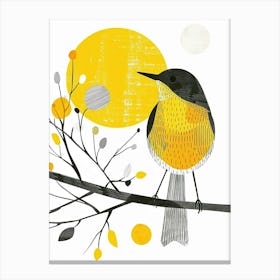 Yellow Robin 2 Canvas Print