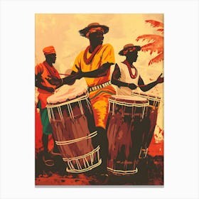 African Drums Canvas Print