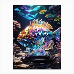 Colorful Fish Print Canvas Print