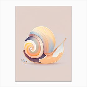 Nerite Snail  Illustration Canvas Print