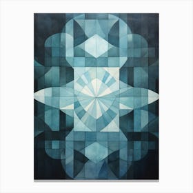 Water Geometric Abstract 4 Canvas Print