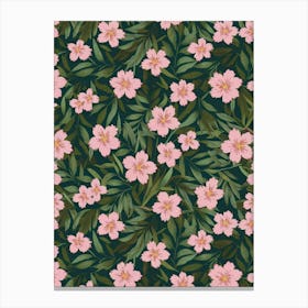 Pink Flowers 1 Canvas Print