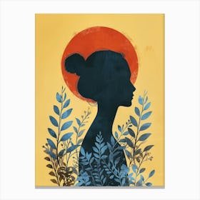 Silhouette Of A Woman 69 Canvas Print