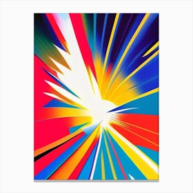 Supernova Abstract Modern Pop Space Canvas Print