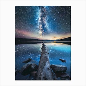 Milky Over Lake Canvas Print