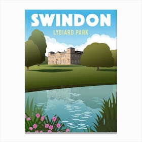 Swindon Lydiard Park Lake Canvas Print