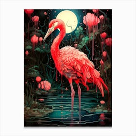 Pink Flamingo Canvas Print