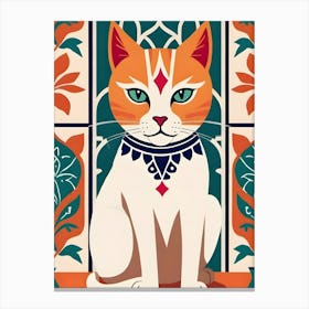 Majestic Feline Charm Canvas Print