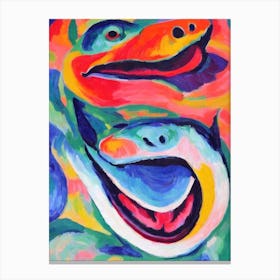 Megamouth Shark Matisse Inspired Canvas Print