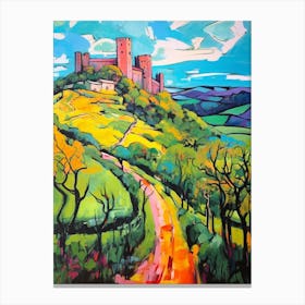 Volterra Italy 3 Fauvist Painting Canvas Print