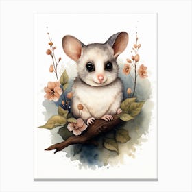 Adorable Chubby Posing Possum 6 Canvas Print