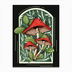 Mushroom Wonderland Canvas Print