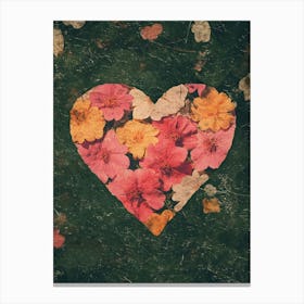 Heart Of Flowers Canvas Print