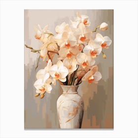Orchid Flower Still Life Painting 4 Dreamy Canvas Print