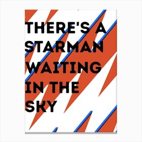 Starman, David Bowie, Bowie, Art, Music, Wall Print Canvas Print