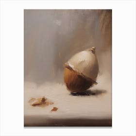 An Acorn Oil Painting 2 Canvas Print