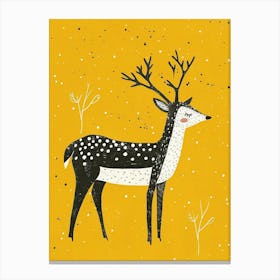Yellow Caribou 2 Canvas Print