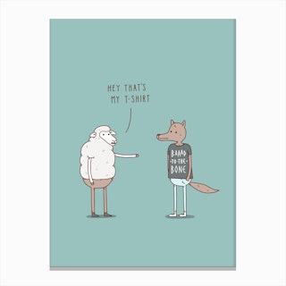Wolf in Sheep's Clothing Canvas Print