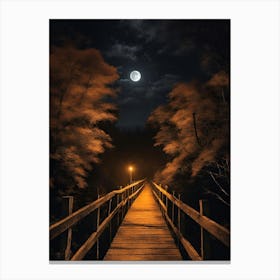 Bridge To The Moon 3 Canvas Print