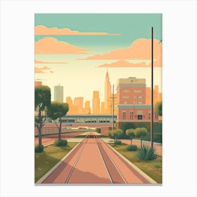 Houston Illustration 2 Canvas Print