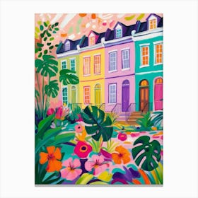 Charleston Homes Canvas Print