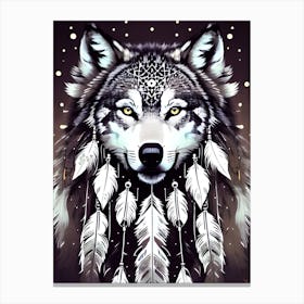 Wolf Painting 26 Canvas Print