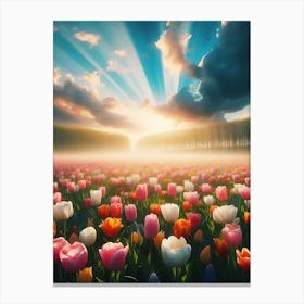 landscape flowers 3 Canvas Print