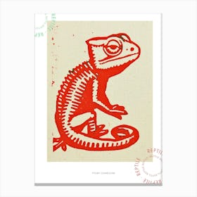 Pygmy Chameleon Block 2 Poster Canvas Print